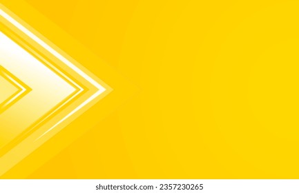 Business presentation lighting arrow on yellow background template. Vector illustration.