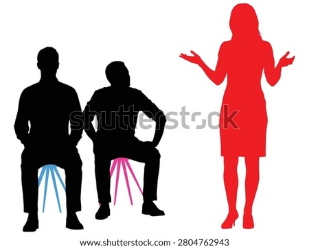 Business presentation meeting with speaker and audience, business