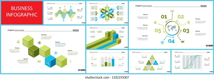 El conjunto de diseño de la página de presentación empresarial puede utilizarse para informes anuales, diseño web, diseño de flujo de trabajo. Concepto de análisis. Carro de proceso, diagrama de flujo, hueco, gráficos circulares, organigrama, gráfico de barras