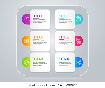 Business presentation. Process chart. Abstract elements of graph, diagram with steps, options, parts or processes. Creative concept for infographic.