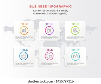 Business presentation. Process chart. Abstract elements of graph, diagram with steps, options, parts or processes. Creative concept for infographic.
