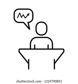  Business Presentation Related Vector Line Icon