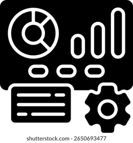 Business Presentation Semi Solid minimalist Icon