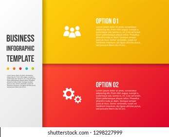 Business presentation slide with icons - company timeline. Vector
