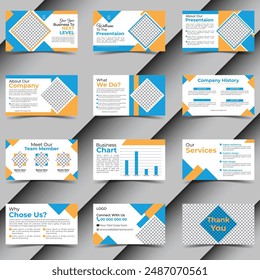 Business Presentation and slide layout background by Illustrator.  Presentation Design in Illustrator. Corporate Powerpoint Presentation Design by illustrator