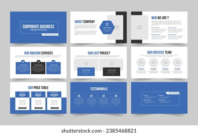 Business Presentation and Business Slide Set Template.