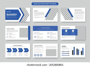 business presentation slide template, annual report and company brochure, booklet, catalog design, pitch deck template	