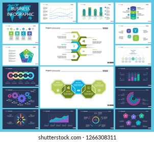 Business Presentation Slide Template Design Set Stock Vector (Royalty ...