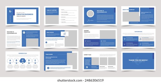 Business Presentation Slides Layout, Company Presentation