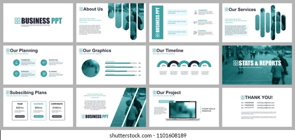 Business presentation slides templates from infographic elements. Can be used for presentation template, flyer and leaflet, brochure, corporate report, marketing, advertising, annual report, banner.