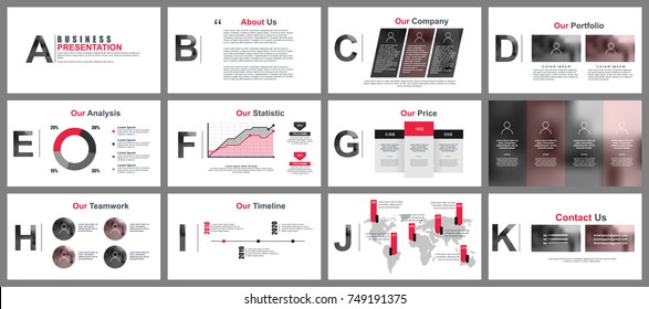 Apresentação de negócios slides modelos de elementos infográficos. Pode ser usado para apresentação, folheto e folheto, brochura, relatório corporativo, marketing, publicidade, relatório anual, banner, folheto.