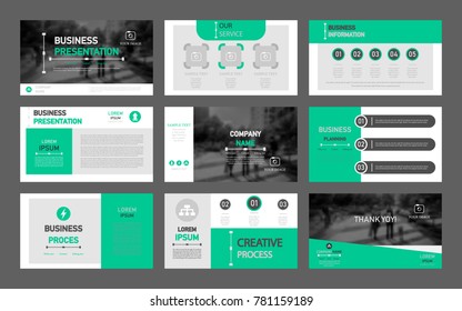 Business presentation slides templates from infographic elements. Can be used for presentation, flyer and leaflet, brochure, corporate report, marketing, advertising, annual report, banner, booklet.