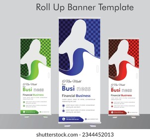 Modelo de diseño de banners para presentaciones de negocios.plantilla de banner de lista creativa de anuncios publicitarios para empresas.