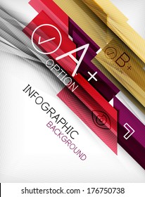Business presentation stripes abstract background. For infographics, business backgrounds, technology templates, business cards
