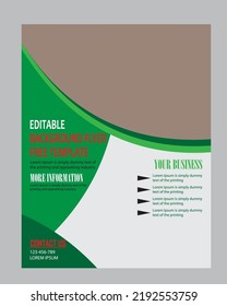 business presentation template, a4 size design