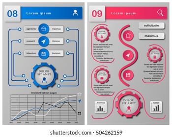 Business presentation template. Complex edition 5 of 5