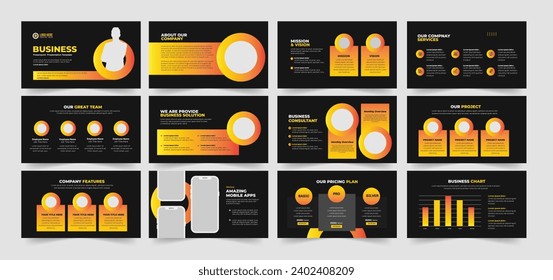 Business Presentation Template Corporate Presentation Slide Layout.