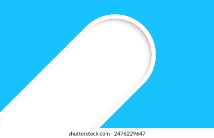 Business presentation template design. 3d Minimalist background on blue color tone, modern vector illustration for banner, cover, social media post and advertise
