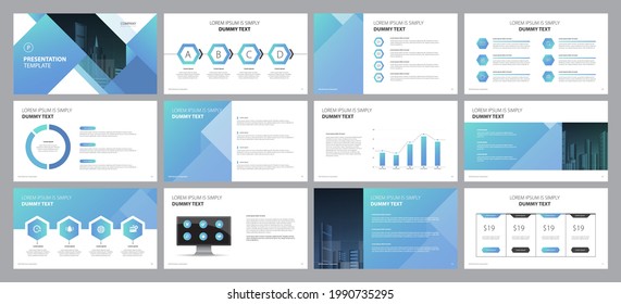 business presentation template design backgrounds and page layout design for brochure, book, magazine, annual report and company profile, with info graphic elements graph design concept