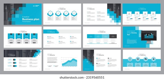business presentation template design backgrounds and page layout design for brochure, book, magazine, annual report and company profile, with info graphic elements graph design concept