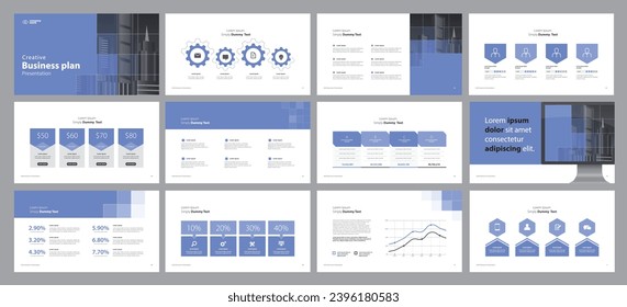 antecedentes de diseño de plantillas de presentación de negocios y diseño de páginas para folletos, libros, revistas, informes anuales y perfil de empresa, con concepto de diseño gráfico de elementos gráficos de información