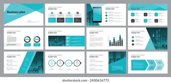 business presentation template design backgrounds and page layout design for brochure, book, magazine, annual report and company profile, with infographic elements graph design concept