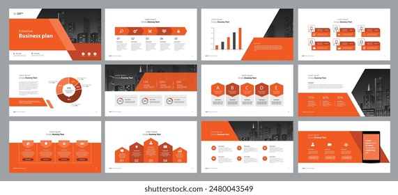 business presentation template design backgrounds and page layout design for brochure, book, magazine, annual report and company profile, with info graphic elements graph design concept