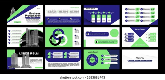 modelo de apresentação de negócios design planos de fundo e design de layout de página para brochura, livro, revista, relatório anual e perfil da empresa, com elementos gráficos de informação design gráfico conceito	