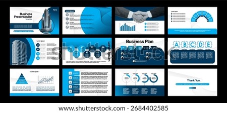 Business presentation template design backgrounds and page layout design for brochure, book, magazine, annual report and company profile, with info graphic elements graph design concept. Vector eps 