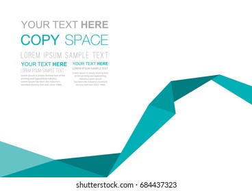 Business presentation template design,  Brochure, Flyer, Annual report, Poster template, Empty copy space, Flat style vector illustration artwork.
