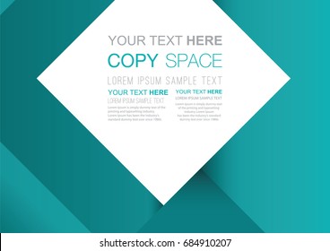 Business presentation template design,  Brochure, Flyer, Annual report, Poster template, Empty copy space, Flat style vector illustration artwork.