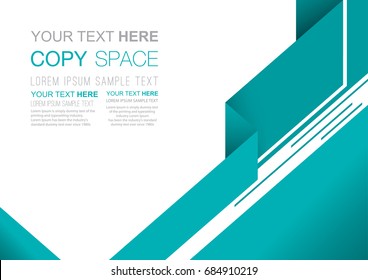 Business presentation template design,  Brochure, Flyer, Annual report, Poster template, Empty copy space, Flat style vector illustration artwork.
