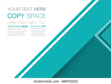 Business presentation template design,  Brochure, Flyer, Annual report, Poster template, Empty copy space, Flat style vector illustration artwork.