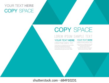 Business presentation template design,  Brochure, Flyer, Annual report, Poster template, Empty copy space, Flat style vector illustration artwork.