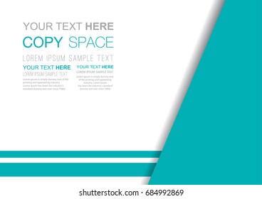 Business presentation template design,  Brochure, Flyer, Annual report, Poster template, Empty copy space, Flat style vector illustration artwork.
