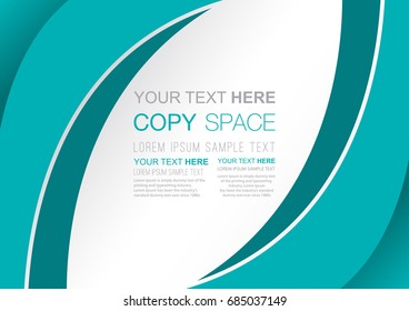 Business presentation template design,  Brochure, Flyer, Annual report, Poster template, Empty copy space, Flat style vector illustration artwork.