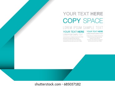 Business presentation template design,  Brochure, Flyer, Annual report, Poster template, Empty copy space, Flat style vector illustration artwork.