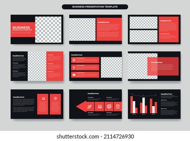 Business presentation template design and flowchart infographic element design. Use for business annual report, flyer, corporate marketing, leaflet, advertising, brochure, business proposal