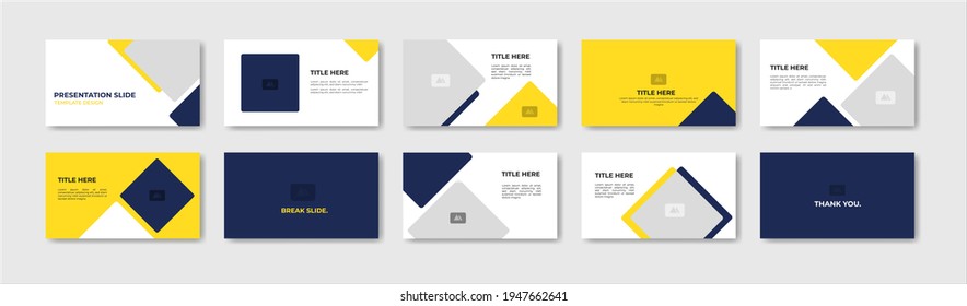 Business presentation template design. Minimalis, modern and keynote vector illustration