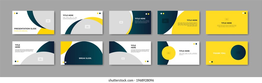 Business presentation template design. Minimalis, modern and keynote vector illustration