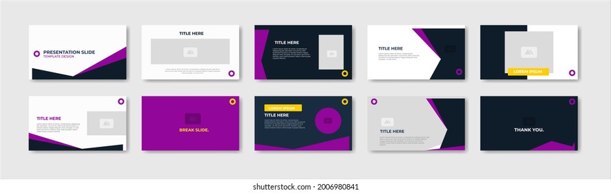 Business presentation template design. Minimalis, modern and keynote vector illustration	
