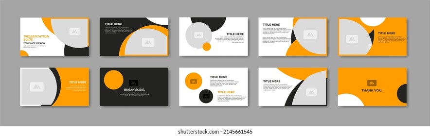 Business presentation template design. Minimalis, modern and keynote vector illustration