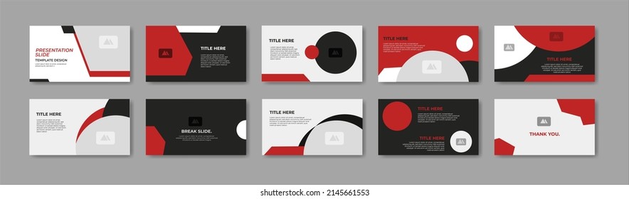 Design der Geschäftspräsentation Minimalistische, moderne und keynote Vektorgrafik
