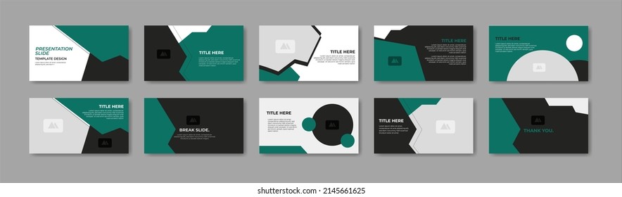 Business presentation template design. Minimalis, modern and keynote vector illustration