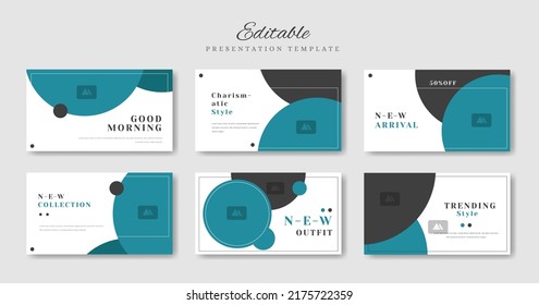 Business presentation template design. Minimalis, modern and keynote vector illustration