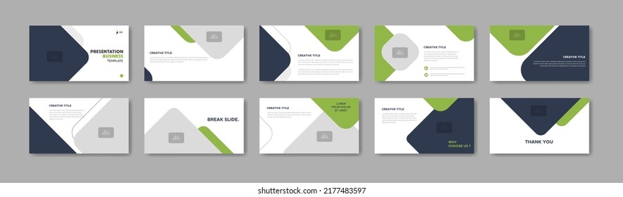 Business presentation template design. Minimalis, modern and keynote vector illustration