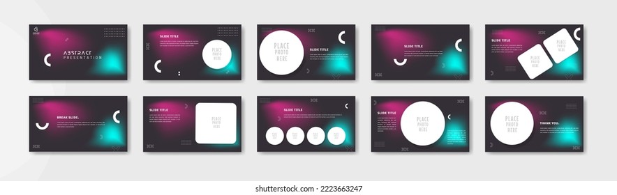 Business presentation template design. Minimalis, modern and keynote vector illustration