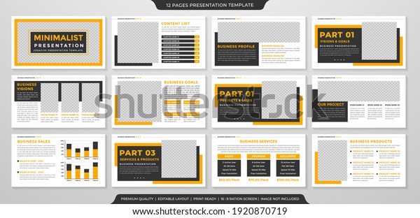business presentation\
template design with minimalist style use for business portfolio\
and annual report