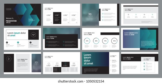  business presentation template design and page layout design for brochure ,book , magazine,annual report and company profile , with info graphic elements graph