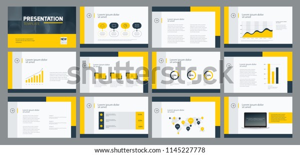 Business Presentation Template Design Page Layout Stock Vector Royalty Free